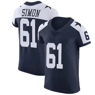 Dallas Cowboys Men's Amon Simon Elite Alternate Vapor Untouchable Jersey - Navy