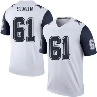 Dallas Cowboys Men's Amon Simon Legend Color Rush Jersey - White