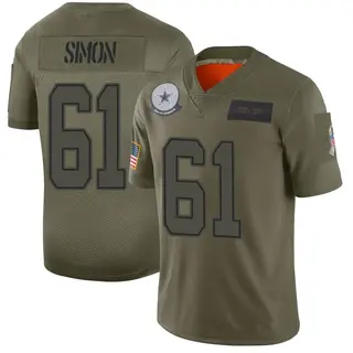 Dallas Cowboys Men's Amon Simon Limited 2019 Salute to Service Jersey - Camo