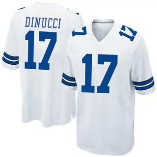 Dallas Cowboys Men's Ben DiNucci Game Jersey - White