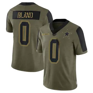 Dallas Cowboys Men's DaRon Bland Limited 2021 Salute To Service Jersey - Olive