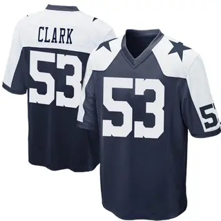Dallas Cowboys Men's Damone Clark Game Throwback Jersey - Navy Blue