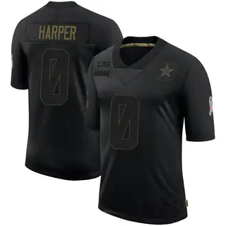 Dallas Cowboys Men's Devin Harper Limited 2020 Salute To Service Jersey - Black