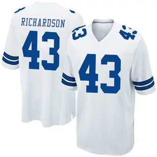 Dallas Cowboys Men's Dominic Richardson Game Jersey - White