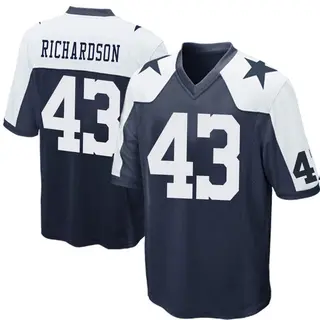 Dallas Cowboys Men's Dominic Richardson Game Throwback Jersey - Navy Blue