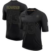 Dallas Cowboys Men's Dominic Richardson Limited 2020 Salute To Service Jersey - Black