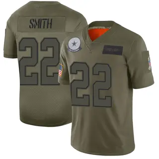 Dallas Cowboys Men's Emmitt Smith Limited 2019 Salute to Service Jersey - Camo