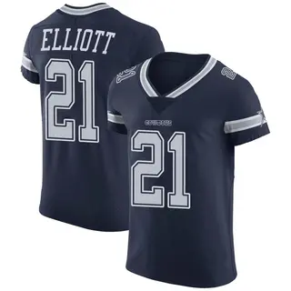 Dallas Cowboys Men's Ezekiel Elliott Elite Team Color Vapor Untouchable Jersey - Navy