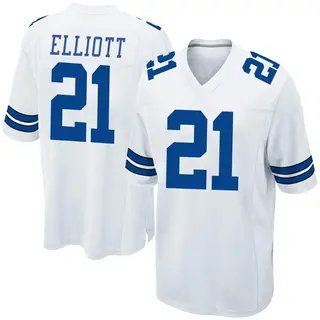 Dallas Cowboys Men's Ezekiel Elliott Game Jersey - White