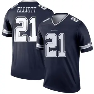 Dallas Cowboys Men's Ezekiel Elliott Legend Jersey - Navy