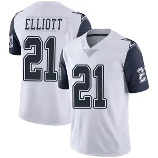 Dallas Cowboys Men's Ezekiel Elliott Limited Color Rush Vapor Untouchable Jersey - White