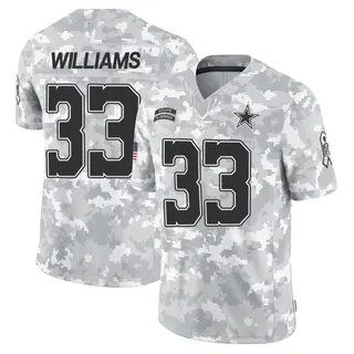 Dallas Cowboys Men's Javonte Williams Limited 2024 Salute to Service Jersey - Arctic Camo