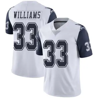 Dallas Cowboys Men's Javonte Williams Limited Color Rush Vapor Untouchable Jersey - White