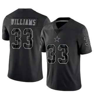 Dallas Cowboys Men's Javonte Williams Limited Reflective Jersey - Black