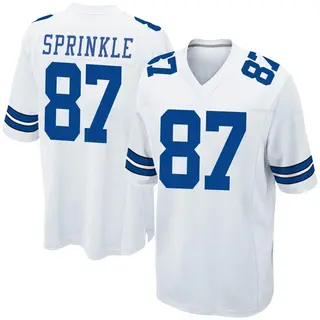 Dallas Cowboys Men's Jeremy Sprinkle Game Jersey - White