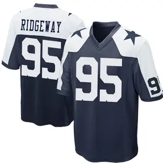 Dallas Cowboys Men's John Ridgeway Game Throwback Jersey - Navy Blue