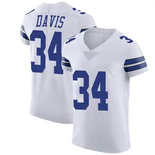 Dallas Cowboys Men's Malik Davis Elite Vapor Untouchable Jersey - White