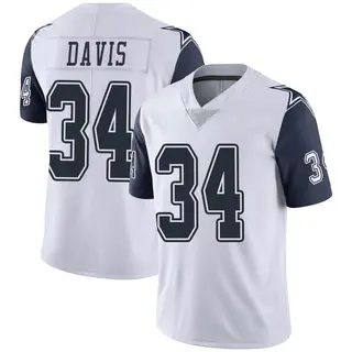 Dallas Cowboys Men's Malik Davis Limited Color Rush Vapor Untouchable Jersey - White