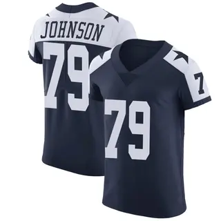Dallas Cowboys Men's Marcellus Johnson Elite Alternate Vapor Untouchable Jersey - Navy