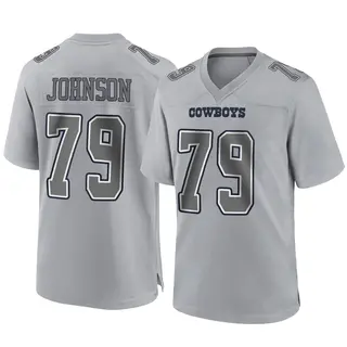 Dallas Cowboys Men's Marcellus Johnson Game Atmosphere Fashion Jersey - Gray