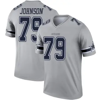 Dallas Cowboys Men's Marcellus Johnson Legend Inverted Jersey - Gray