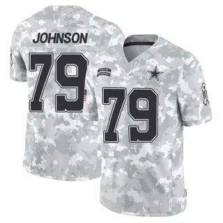 Dallas Cowboys Men's Marcellus Johnson Limited 2024 Salute to Service Jersey - Arctic Camo