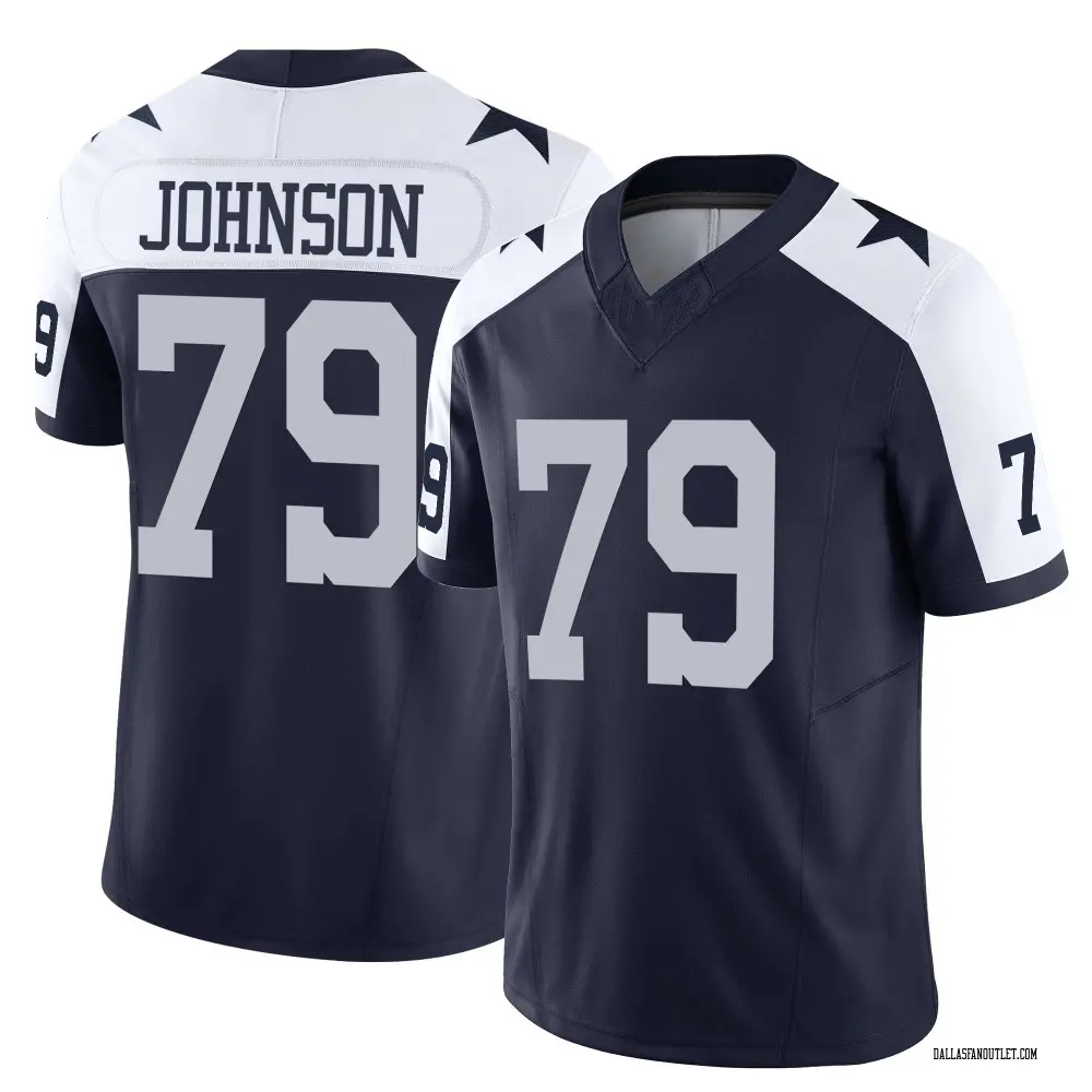 Dallas Cowboys Men's Marcellus Johnson Limited Alternate Vapor F.U.S.E. Jersey - Navy