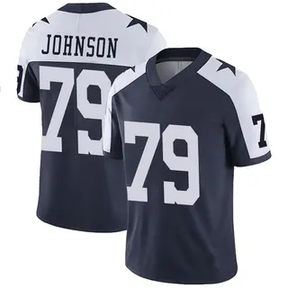 Dallas Cowboys Men's Marcellus Johnson Limited Alternate Vapor Untouchable Jersey - Navy