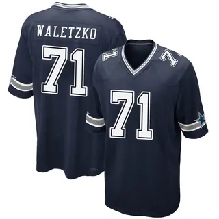 Dallas Cowboys Men's Matt Waletzko Game Team Color Jersey - Navy