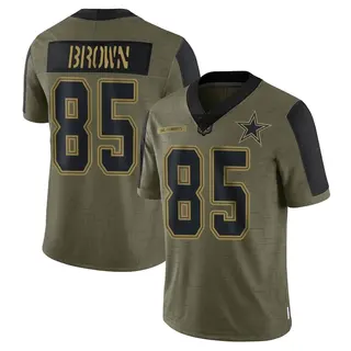 Dallas Cowboys Men's Noah Brown Limited 2021 Salute To Service Jersey - Olive
