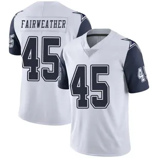 Dallas Cowboys Men's Rivaldo Fairweather Limited Color Rush Vapor Untouchable Jersey - White