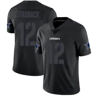 Dallas Cowboys Men's Roger Staubach Limited Jersey - Black Impact