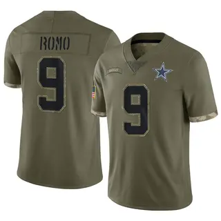Dallas Cowboys Men's Tony Romo Limited 2022 Salute To Service Jersey - Olive