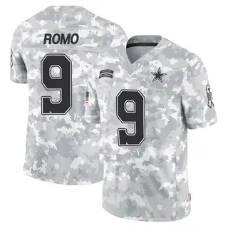Dallas Cowboys Men's Tony Romo Limited 2024 Salute to Service Jersey - Arctic Camo