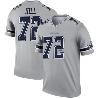 Dallas Cowboys Men's Trysten Hill Legend Inverted Jersey - Gray