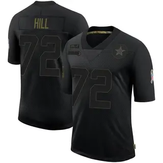 Dallas Cowboys Men's Trysten Hill Limited 2020 Salute To Service Jersey - Black