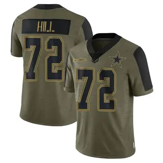 Dallas Cowboys Men's Trysten Hill Limited 2021 Salute To Service Jersey - Olive