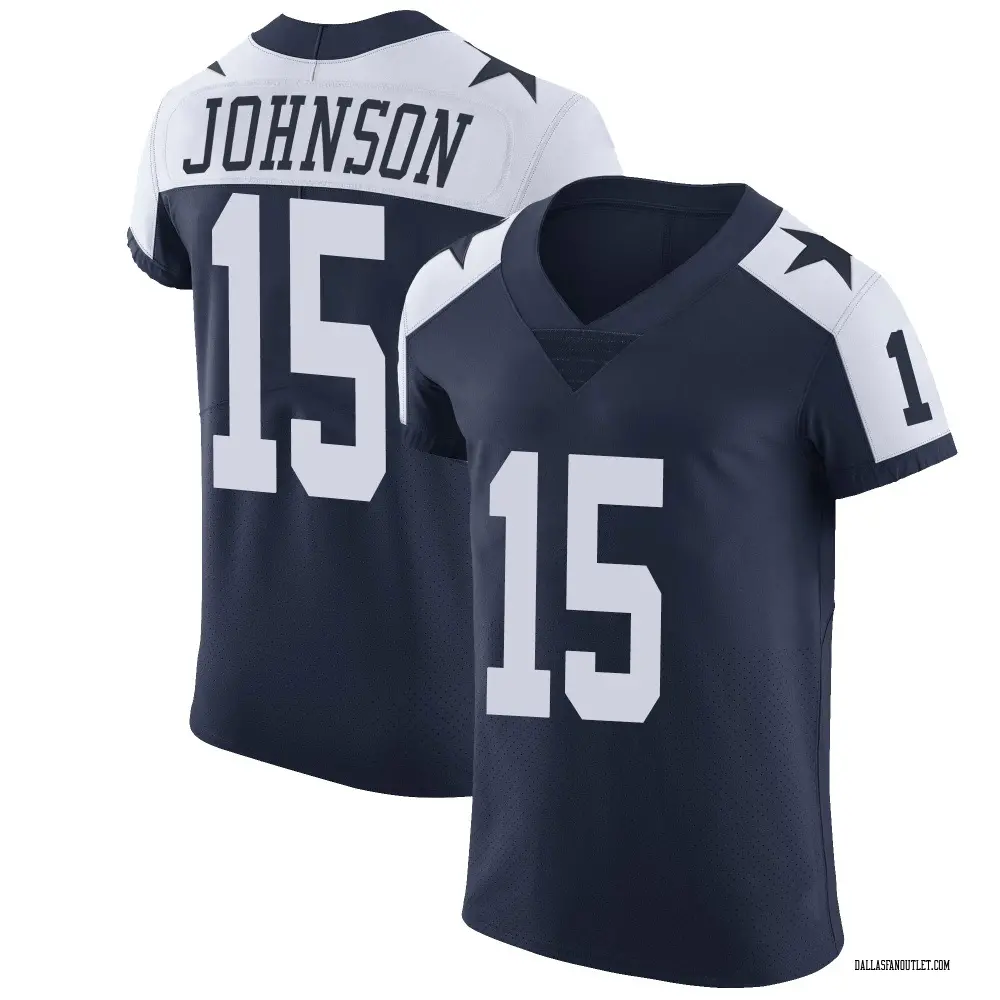 Dallas Cowboys Men's Tyler Johnson Elite Alternate Vapor Untouchable Jersey - Navy