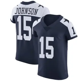 Dallas Cowboys Men's Tyler Johnson Elite Alternate Vapor Untouchable Jersey - Navy