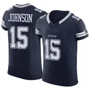 Dallas Cowboys Men's Tyler Johnson Elite Vapor F.U.S.E. Jersey - Navy