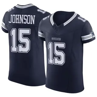 Dallas Cowboys Men's Tyler Johnson Elite Vapor F.U.S.E. Jersey - Navy