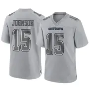 Dallas Cowboys Men's Tyler Johnson Game Atmosphere Fashion Jersey - Gray