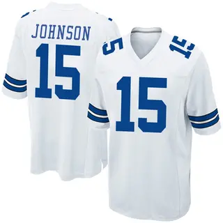 Dallas Cowboys Men's Tyler Johnson Game Jersey - White