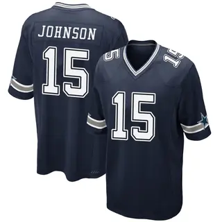 Dallas Cowboys Men's Tyler Johnson Game Team Color Jersey - Navy