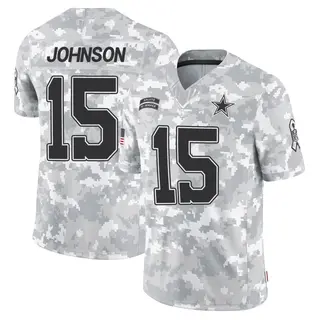 Dallas Cowboys Men's Tyler Johnson Limited 2024 Salute to Service Jersey - Arctic Camo