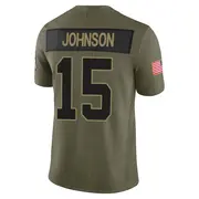 Dallas Cowboys Men's Tyler Johnson Limited 2025 Salute to Service Jersey - Olive