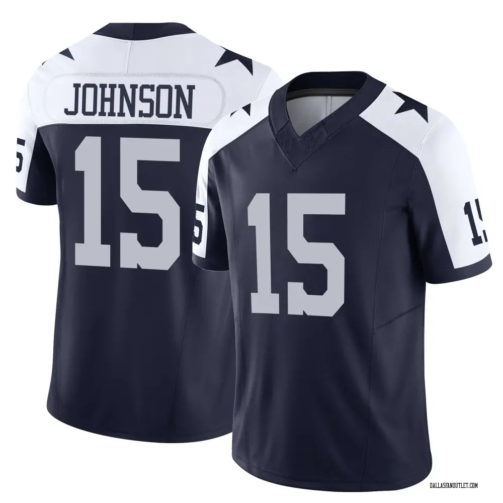 Dallas Cowboys Men's Tyler Johnson Limited Alternate Vapor F.U.S.E. Jersey - Navy