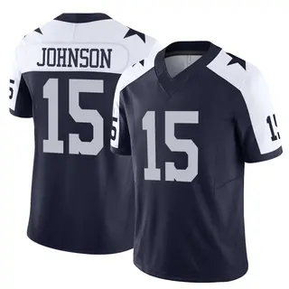 Dallas Cowboys Men's Tyler Johnson Limited Alternate Vapor F.U.S.E. Jersey - Navy