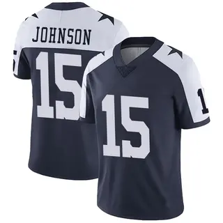 Dallas Cowboys Men's Tyler Johnson Limited Alternate Vapor Untouchable Jersey - Navy