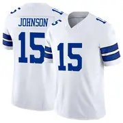 Dallas Cowboys Men's Tyler Johnson Limited Vapor F.U.S.E. Jersey - White